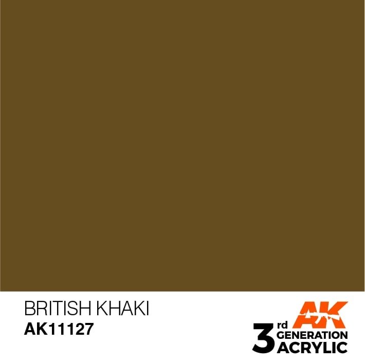 AK Interactive AK11127 BRITISH KAKI – STANDARD 17 ml