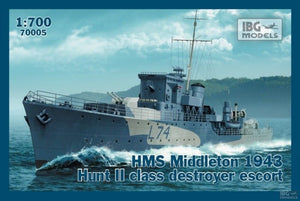 IBG 70005 HMS Middleton 1943 Escorteur de destroyer de classe Hunt II 1/700