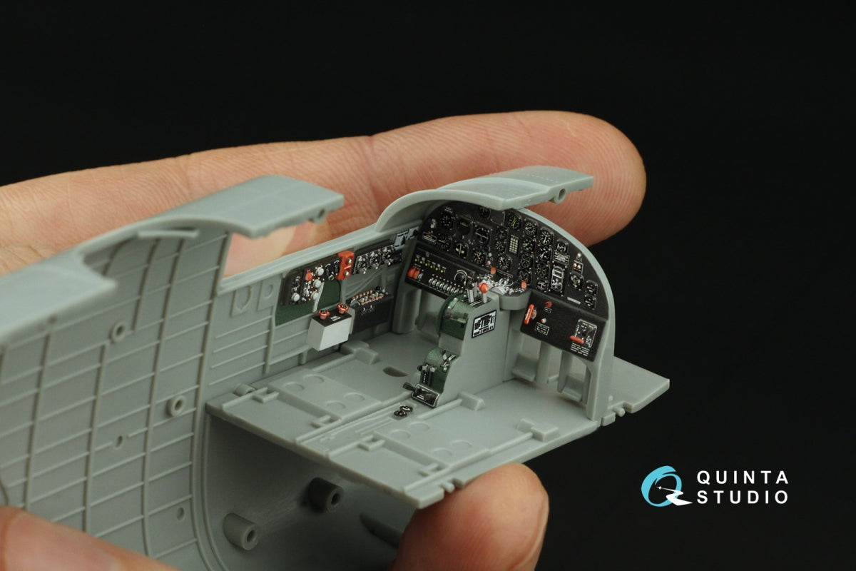 Quinta Studio QD48436 B-25J Mitchell Nez en verre Intérieur coloré imprimé en 3D sur papier décalcomanie (HK models) 1/48 – image 8