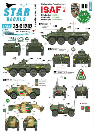 Star Decals 35-C1282 ISAF 4 1/35