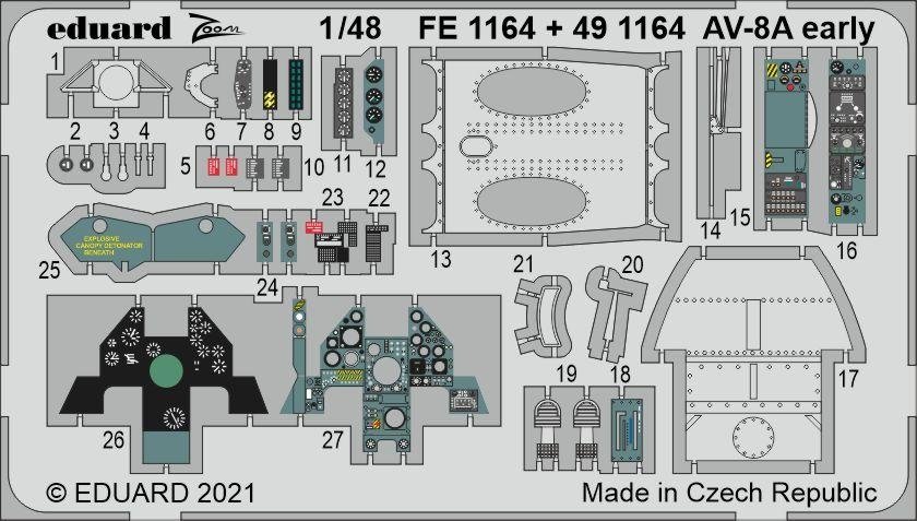 Eduard 491164 AV-8A Early KINETIC 1/48