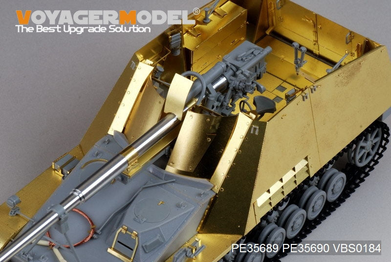 Voyager modèle PE35689 seconde guerre mondiale allemand Sd.Kfz.164 Nashorn pour DRAGON 6387/6165/6166/6314 1/35 – immagine 13
