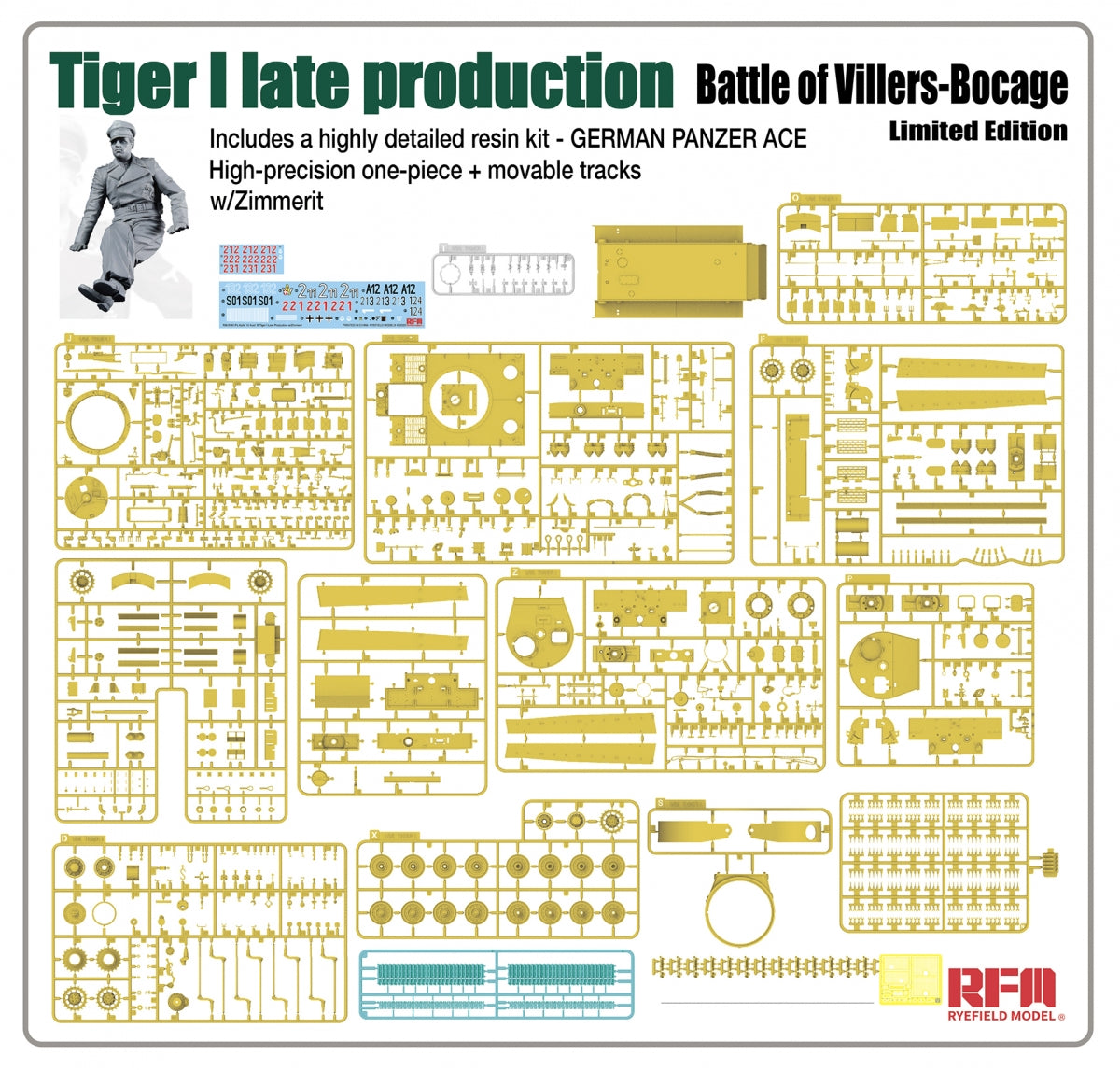 Rye Field Model 5101 Tiger I, édition limitée Bataille de Villers-Bocage, fin de production, échelle 1/35 – Bild 5