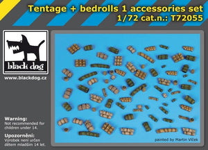 Black Dog T72055 Tente avec sacs de couchage et 1 ensemble d&amp;#39;accessoires 1/72  – image 2