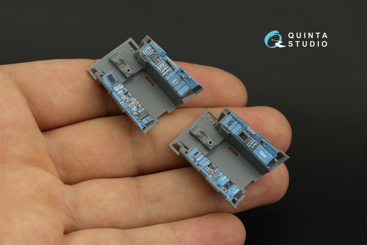 Intérieur imprimé en 3D et coloré sur papier décalcomanie Quinta Studio QDS-48320 Su-30SM (GWH) (Petite version) 1/48 – image 12