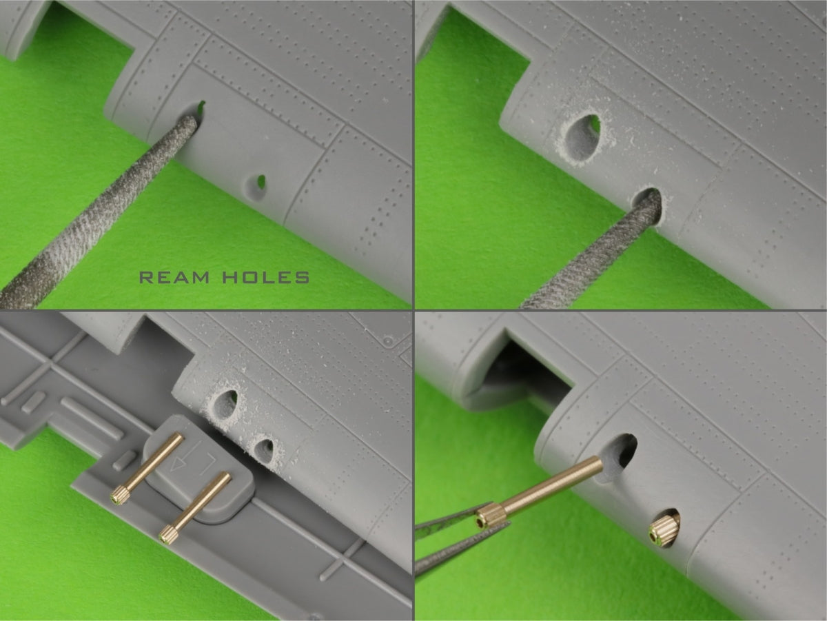 Master AM-48-172 Hawker Hurricane Mk.IIb - Browning .303 barrel tips and 1/48 sight base – image 10