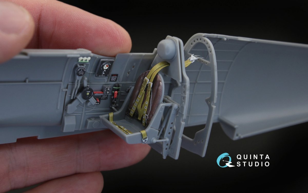 Intérieur du Spitfire Mk.V imprimé en 3D et coloré par Quinta Studio QD32030 sur papier décalcomanie (pour kit Hobbyboss) 1/32 – image 6