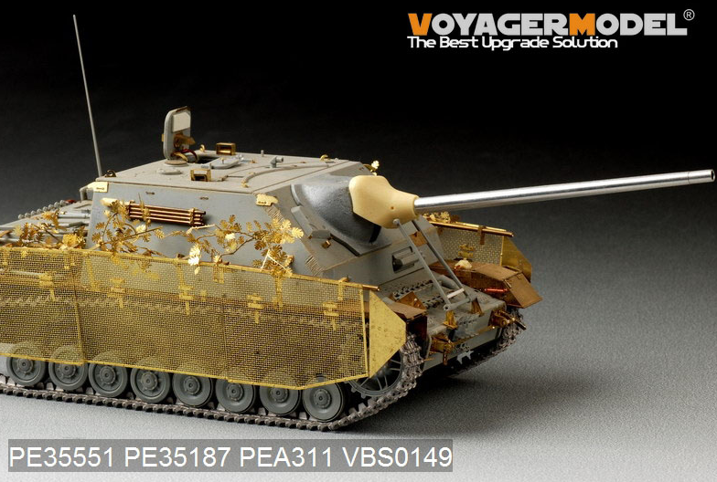 Voyager modèle PEA311 WWII allemand Jagdpanzer IV/70(A) &amp;quot;Thoma Shields&amp;quot; treillis métallique schürzen pour DRAGON 6082 6689/TRISTAR KIT 35048 1/35 – immagine 4