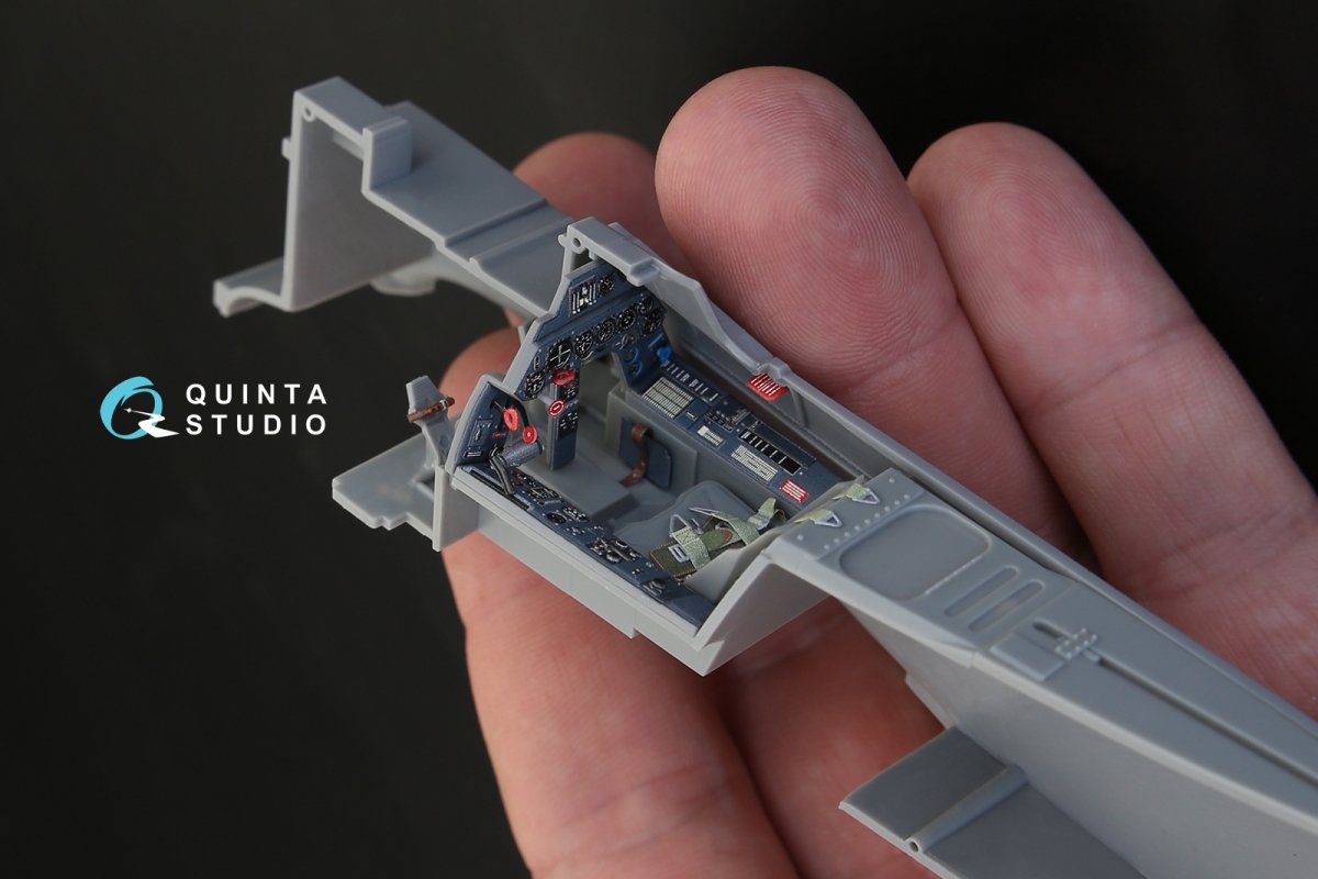 Intérieur imprimé en 3D et coloré sur papier décalcomanie Quinta Studio QD32055 FW 190A-5 (pour maquette Hasegawa) 1/32 – immagine 9