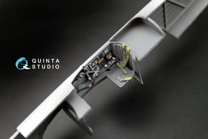 Intérieur imprimé en 3D et coloré sur papier décalcomanie pour le Yak-1B (fin de production) de Quinta Studio QD48004 (compatible avec tous les kits) à l&amp;#39;échelle 1/48.  – image 14