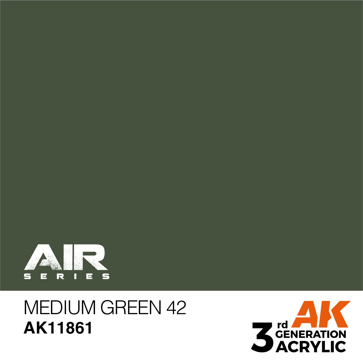 AK Interactive AK11861 VERT MOYEN 42 – AIR 17 ml
