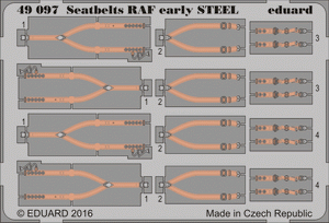 Ceintures de sécurité Eduard 49097 RAF début acier 1/48