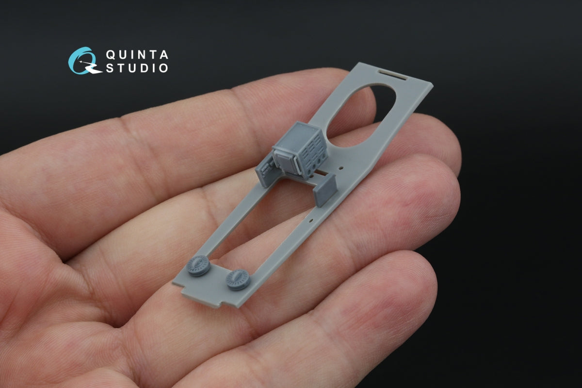 Quinta Studio QD+48617 Fairey Barracuda Gunner Station 3D-Printed &amp; coloured Interior on decal paper (Trumpeter) (with 3D-printed resin parts) 1/48