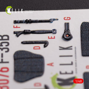 Décalcomanies 3D intérieures KELIK K48076 pour maquette Tamiya au 1/48 du F-35B – image 6