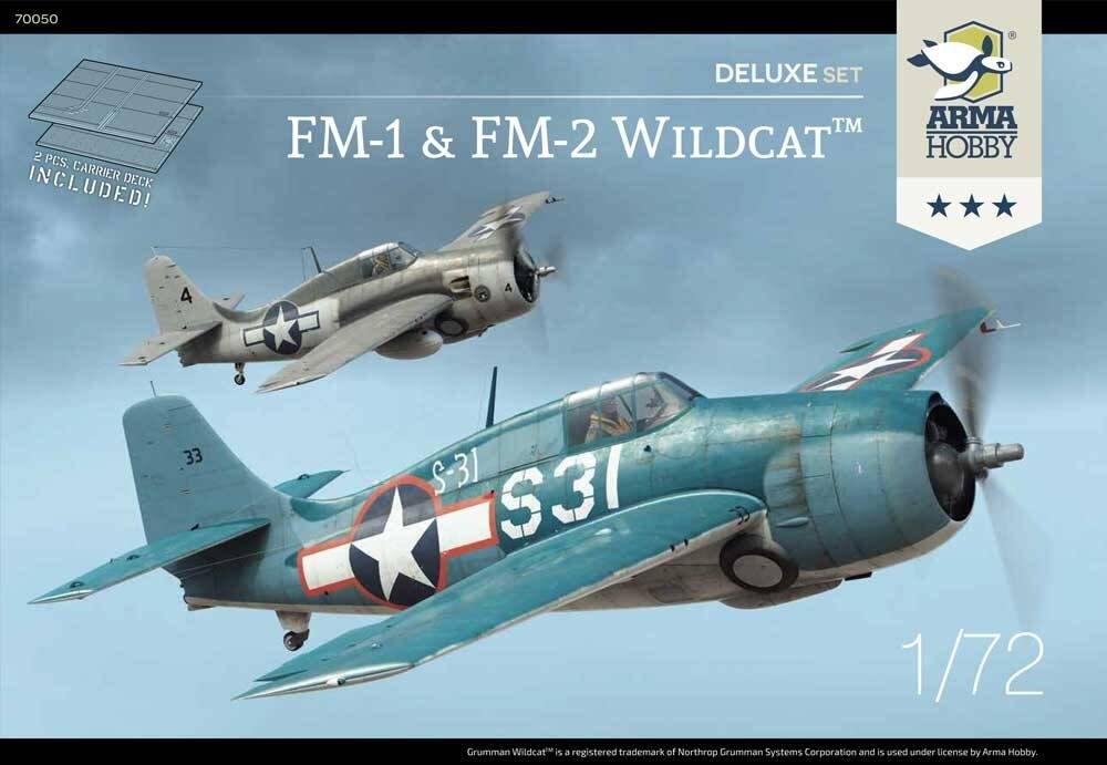 Arma Hobby 70050 FM-1 &amp;amp; FM-2 Wildcat Deluxe Set 1/72