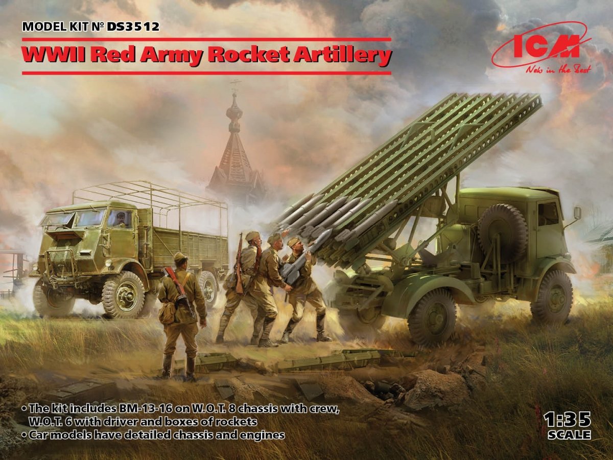 ICM DS3512 Artillerie de roquettes de l'Armée rouge de la Seconde Guerre mondiale, échelle 1/35