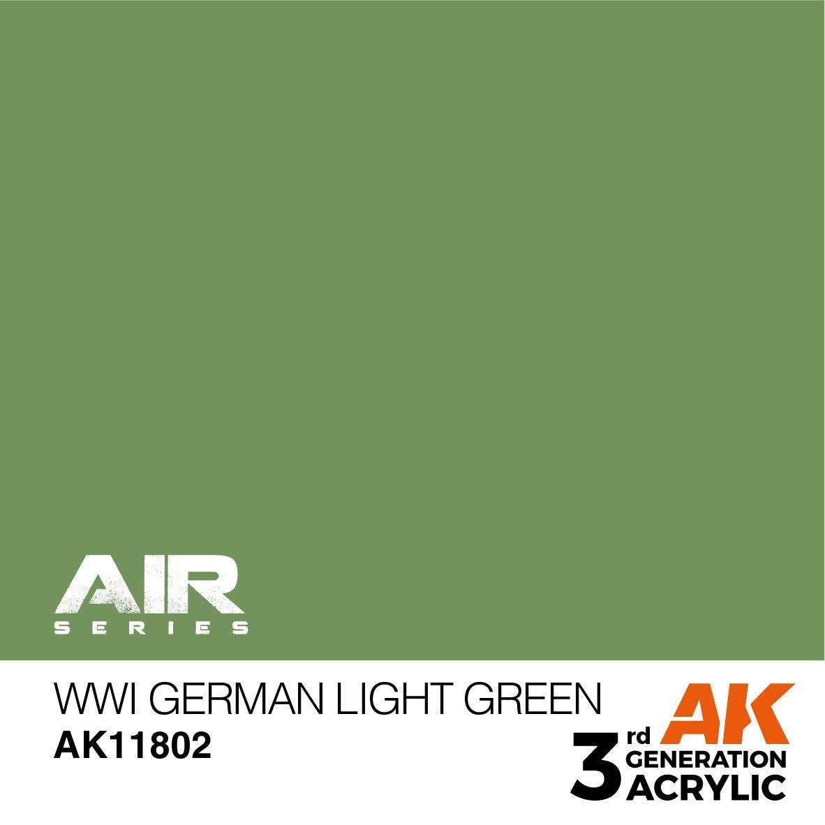 AK Interactive AK11802 Première Guerre mondiale, vert clair allemand – Air 17 ml