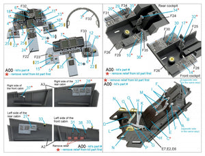 Intérieur imprimé en 3D et coloré sur papier décalcomanie Quinta Studio QD32119 F-15E (Tamiya) 1/32 – image 2