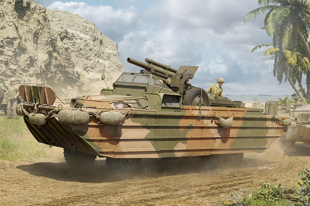 J'adore le kit 63540 GMC DUKW-353 avec obusier de 105 mm au 1/35