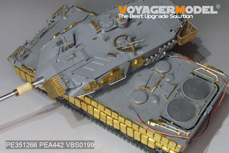 Maquette Voyager PE351266 Char de combat principal allemand moderne Leopard 2A5/A6 Ukraine Basic pour la frontière BT-002 1/35  – image 5