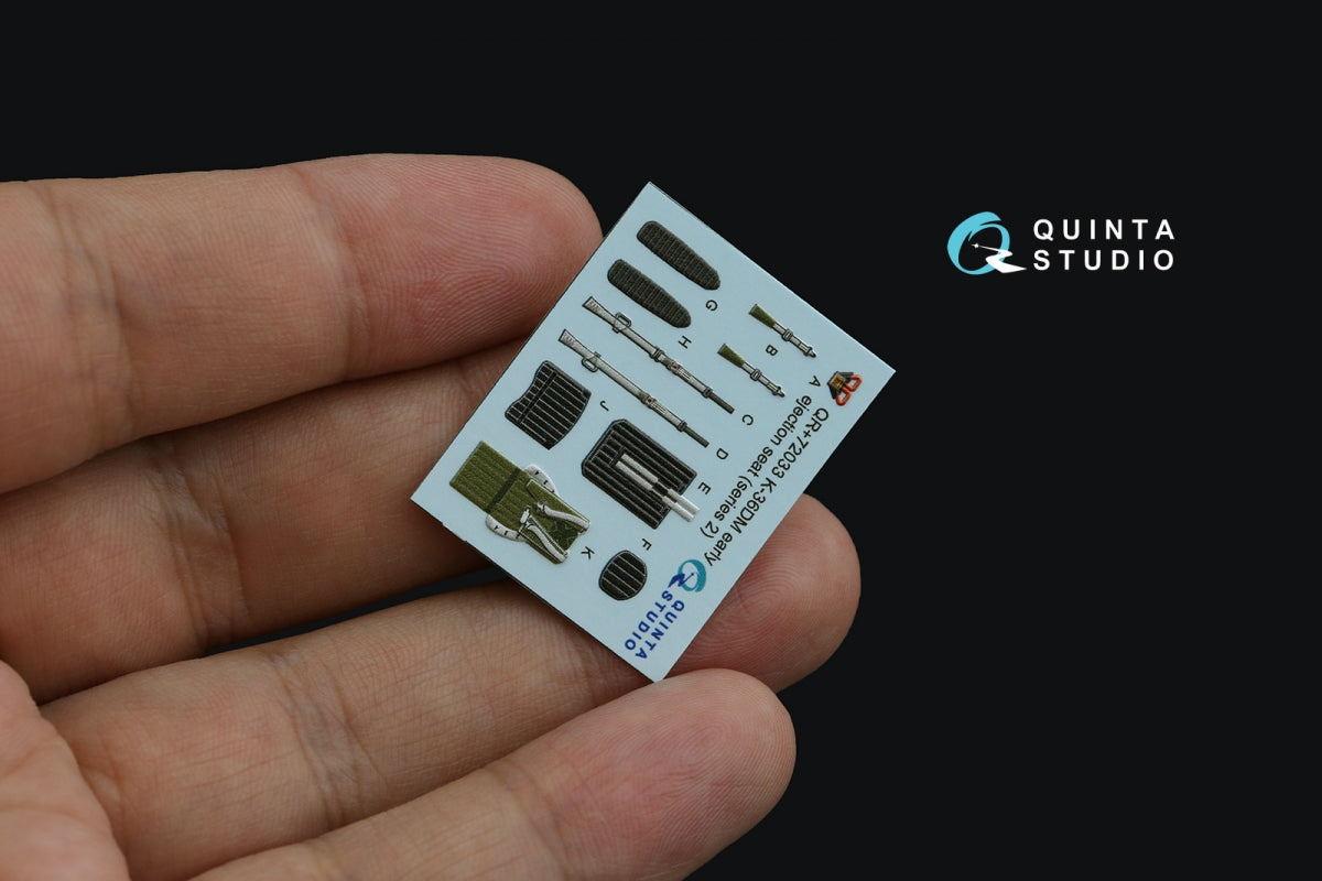 Quinta Studio QR+72033 Siège éjectable K-36DM Série 2 (première version) (pour avions MiG-29, MiG-31, Su-27, Su-33 jusqu&amp;#39;en 2007) (Toutes les maquettes) 1/72 – immagine 3