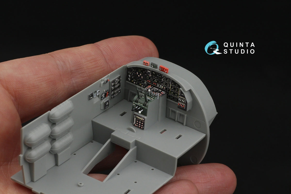 Intérieur imprimé en 3D et coloré sur papier décalcomanie pour Boeing B-17G (Question QD48561 de Quinta Studio, HK Models), échelle 1/48 – image 14