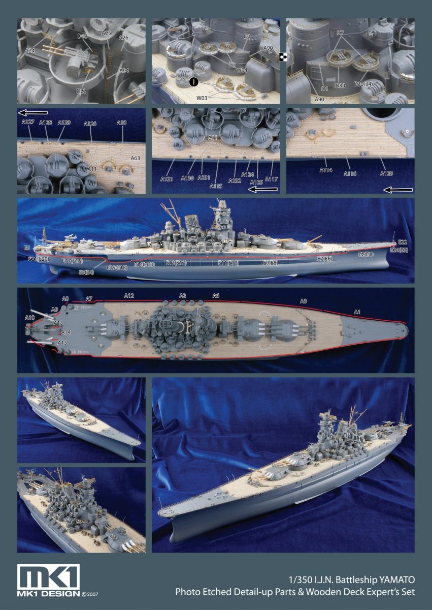 MK1 Design MD-35024 New Yamato Super Detail 1/350 – zdjęcie 12