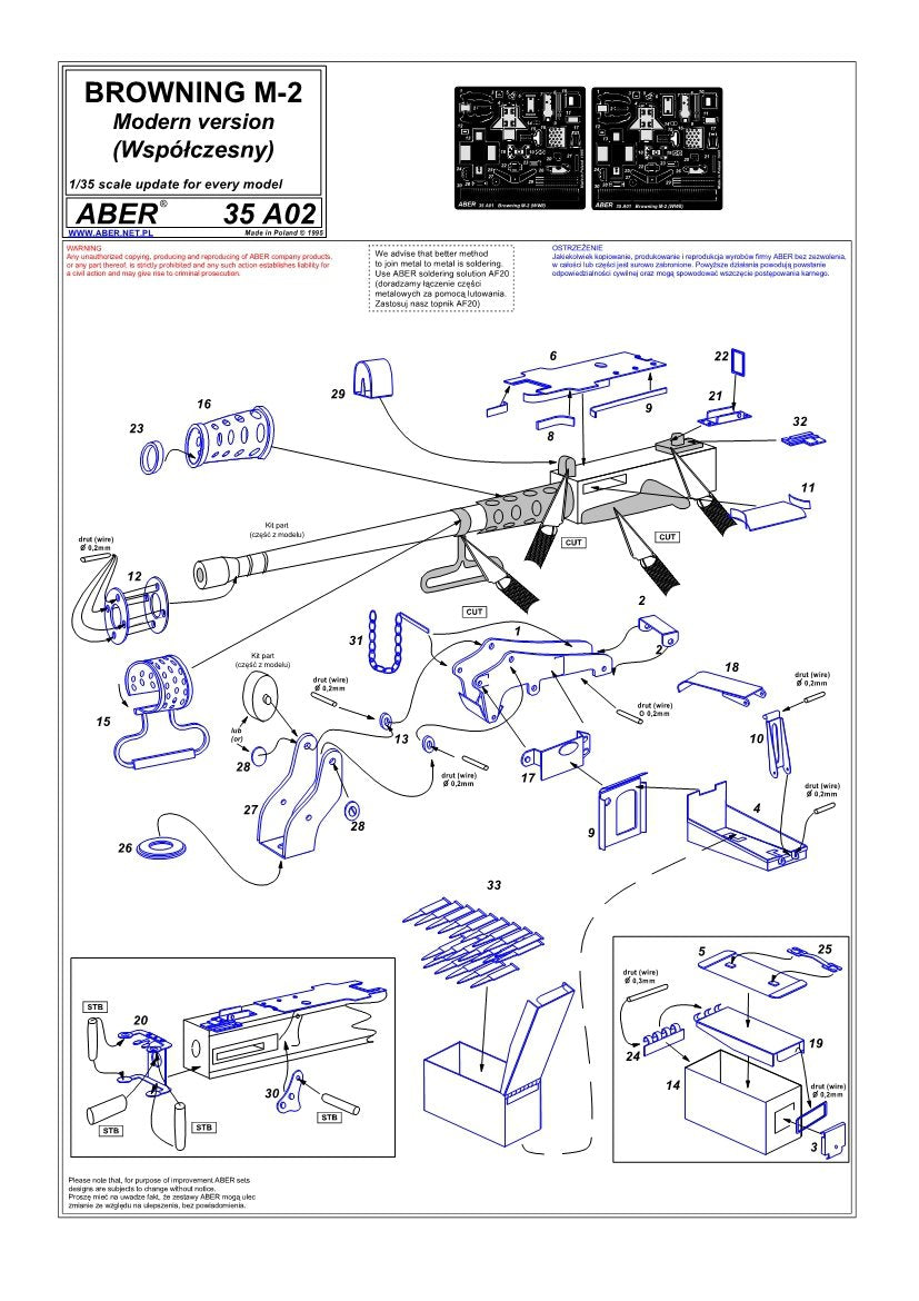 Aber 35A001 Browning M2 (Seconde Guerre mondiale) (1/35) – image 4