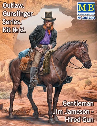 Master Box 35204 Outlaw. Gunslinger n° 2 : Gentleman Jim Jameson, mercenaire, échelle 1/35