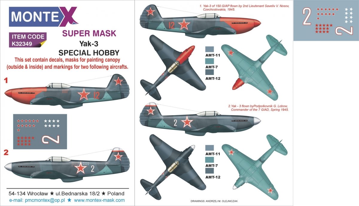 Montex K32349 Yak-3 1/32
