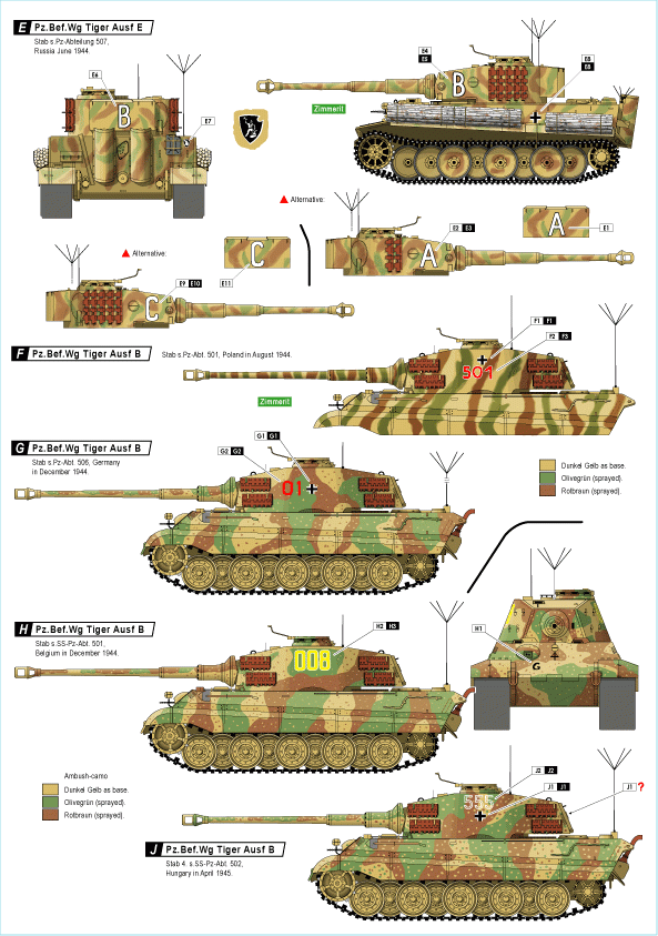 Star Decals 72-A1014 Befehlspanzer # 5. Commandement allemand 1/72 – immagine 2