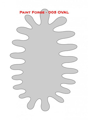 Pochoir ovale Paint Forge PFST005M