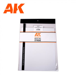 AK Interactive AK6580 BRIQUE DE PAVAGE CARRÉE PETITE 4 MM / 0,156 FEUILLE 245 X 195MM / 9,64 X 7,68 “ FEUILLE DE STYRÈNE TEXTURÉE – 1 UNITÉ – immagine 2