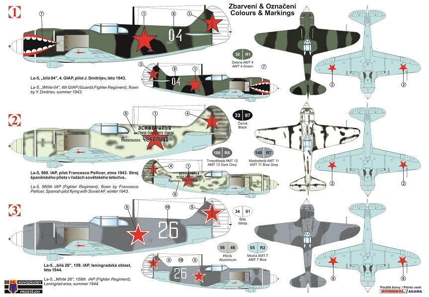 Kovozavody Prostejov KPM0173 La-5 “VVS” 1/72 – zdjęcie 2