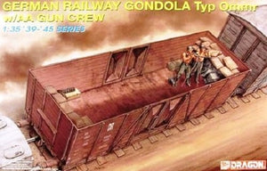 Dragon 6086 Wagon-trémie des chemins de fer allemands type Ommr avec équipage de canon antiaérien 1/35
