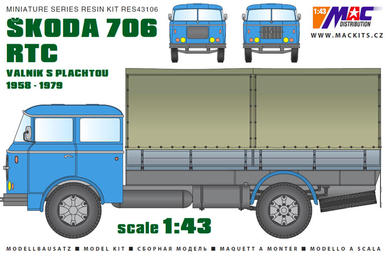MAC RES43106 Skoda 706 RTC 1/43
