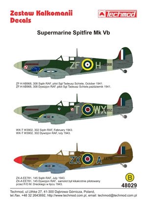 Techmod 48029 - Supermarine Spitfire Mk VB 1/48 – zdjęcie 2