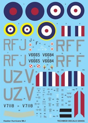 Techmod 32045 - Hawker Hurricane I 1/32