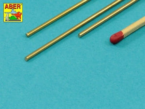 Tiges rondes en laiton Aber BR15 Ø 1,5 mm longueur 245 mm x 3 pièces. – immagine 2