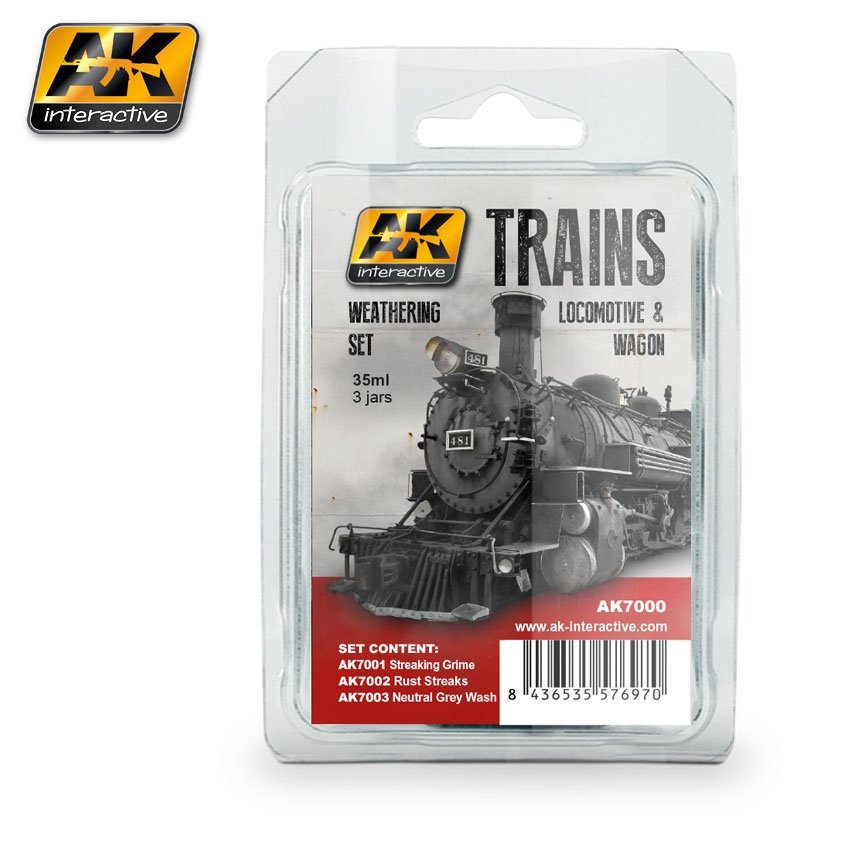 Ensemble de wagons de locomotives AK7000 Trains interactifs AK Interactive