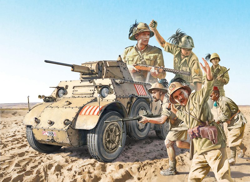 Italeri 6591 Autoblinda AB 41 with Bersaglieri El Alamein 1/35