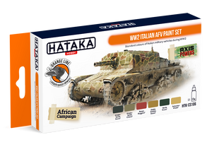Hataka HTK-CS106 Ensemble de peinture AFV italienne WW2 (6x17ml)