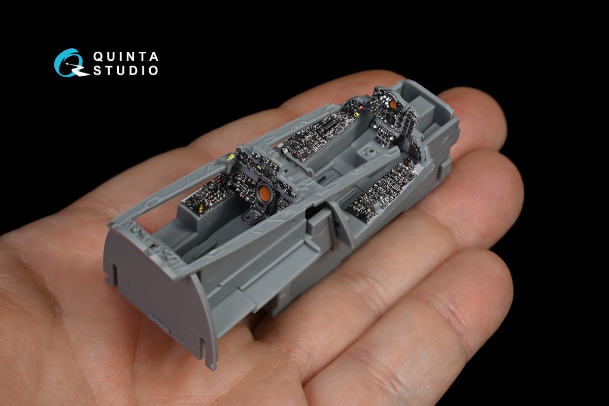 Intérieur imprimé en 3D et coloré sur papier décalcomanie Quinta Studio QD48132 F-4S (pour kit ZM SWS) 1/48 – image 5