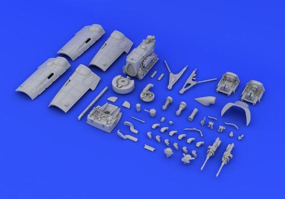 Eduard 648250 Bf 109G-6 moteur et canons de fuselage 1/48 EDUARD – Bild 7