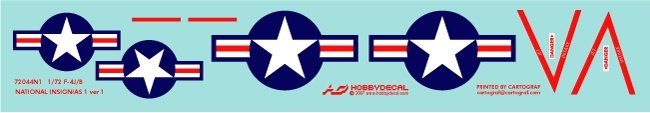 HobbyDecal AL72001V1 F-4J VX-4 Vandy1 Black Bunny Octobre 1972 1/72 – image 7