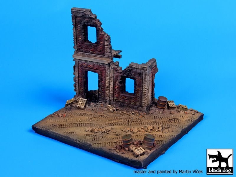 Black Dog D72009 Ruines de maison Europe socle 1/72 – Bild 4