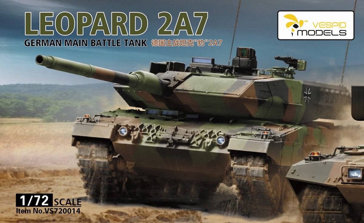 Maquette Vespid Models VS720014 Leopard 2A7 Char de combat principal allemand 1/72