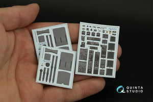 Intérieur imprimé en 3D et coloré sur papier décalcomanie (Takom) pour Quinta Studio QD35099 AH-64E, échelle 1/35  – immagine 10