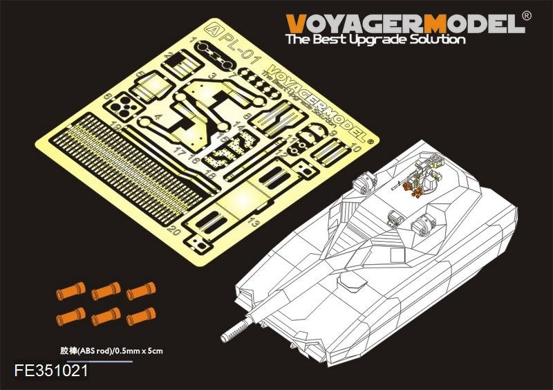 Maquette Voyager PE351021 Pologne moderne PL-01 Prototype de base pour TAKOM 2127 1/35