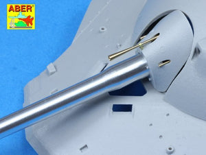 Armement Aber 35L-185 pour char lourd soviétique JS-7 (avec frein de bouche court) : 1 canon de 130 mm, 2 canons de 14,5 mm, 6 canons de 7,62 mm, échelle 1/35 – immagine 3